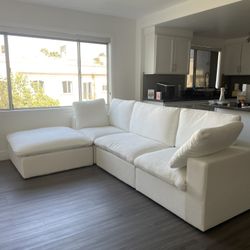 New🤍 White Cloud Sectional Couch