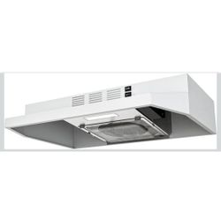 24 Inch Range Hood 300 CFM Under Cabinet Vent Hood with LED Light 2-Speed Fan