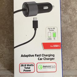 Fast Car Charger USB Type C