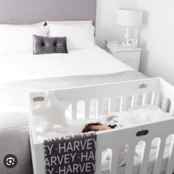 Bloom White Mini Crib Instead Organic Mattress 