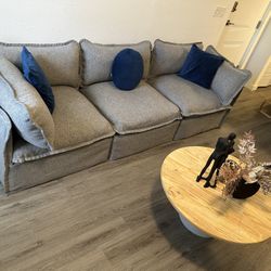 Free Delivery- Gray Modular Cloud Couch 