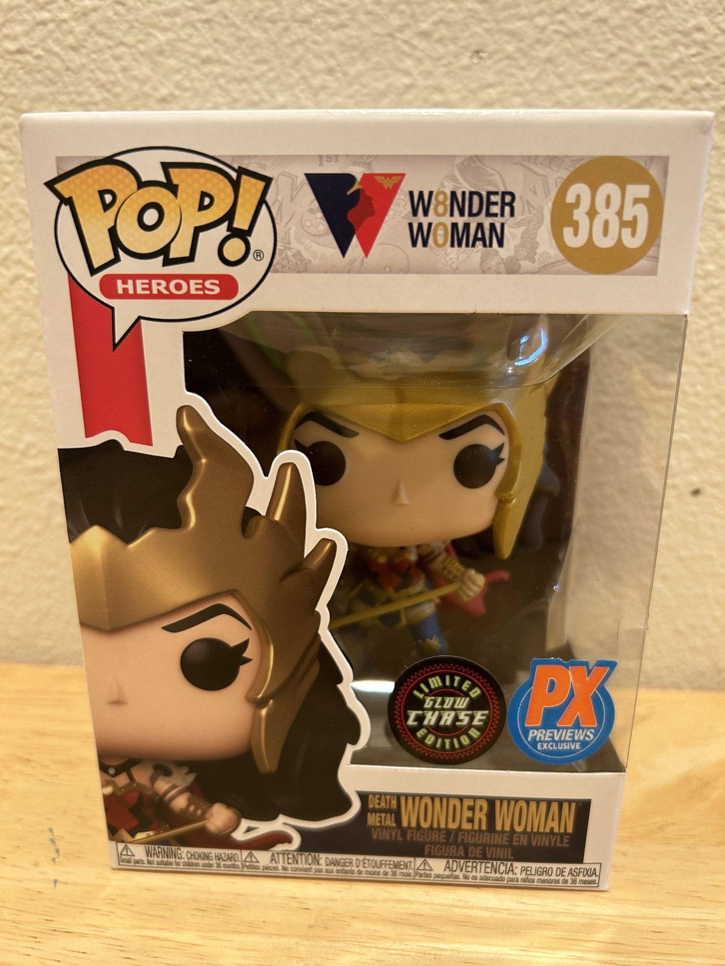 Wonder Woman Funko Pop 385 Glow Chase