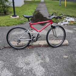Schwinn Sweet 9 6 Full Suspension Mountain Bike Rides Shifts And Stops GREAT 