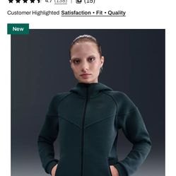 Nike Women's Sportswear Tech Fleece Windrunner Full-Zip Hoodie