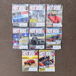 8 Brand new Hot Rod Magazines