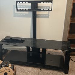 Glass tv stand