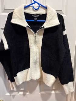 Black/White Cashmere Sweater