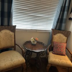  Office Or Living , Bedroom   Chairs ,Dining Table Chairs,  Small Table   &  2 Chairs 3 Pieces $105