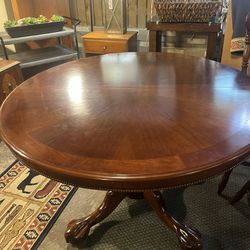 Round Claw Foot Kitchen Table With 4 Chairs