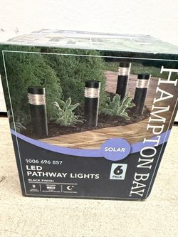 Hampton Bay Solar LED Pathway Lights 6-Pack