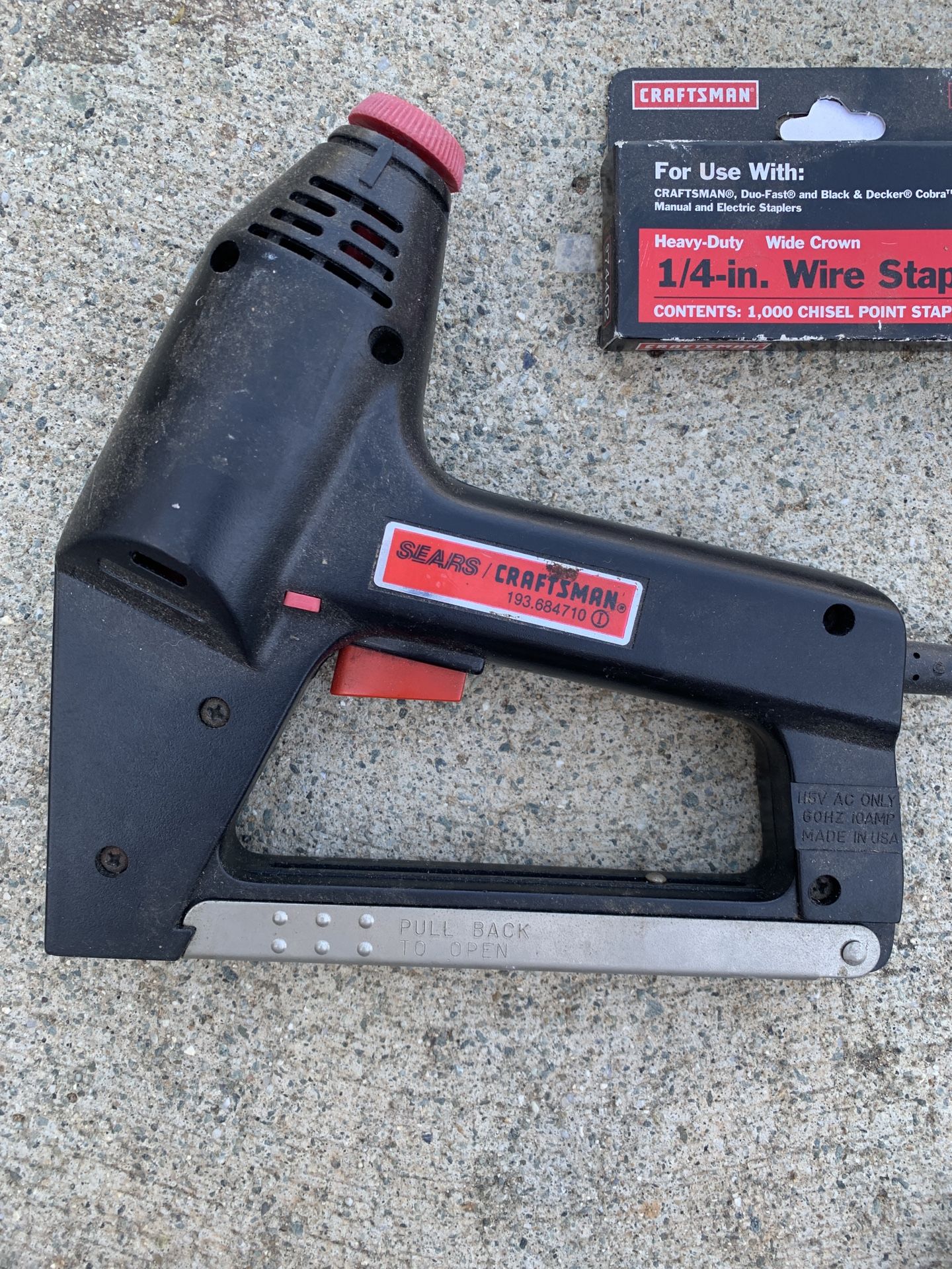 Craftsman Electric Staple Gun And Staples for Sale in Carlsbad CA