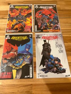 DC KO Knightfight 1-4 Complete Set! 1st App of Alfred Wayne