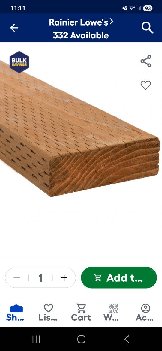 9 New 2 X 6 X 8' Presure Treated Boards