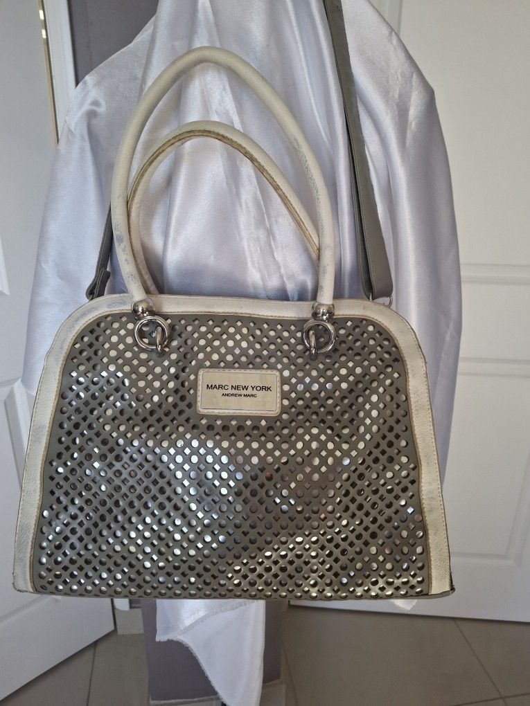 MARC NEW YORK Womens Shoulder Bag, Silver Hardware