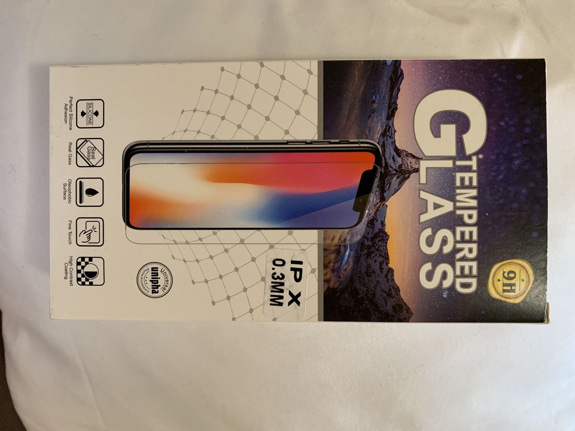 Temper glass for iPhone X &Xs