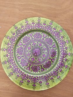 15" Glass Top Platter 