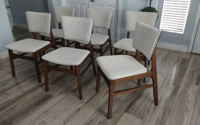 Six beautiful Mid-century dining chairs
