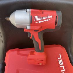 Milwaukee M18 18-Volt Lithium-Ion Brushless 1/2 in. High Torque Impact Wrench with Friction Ring (Tool-Only)