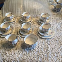 English bone china tea set - Richmond  Wild Anemone