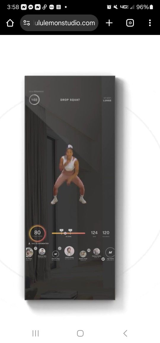 Lululemon Exercise Mirror