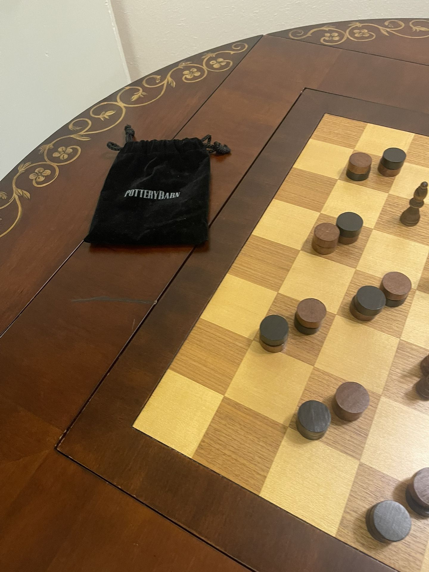 Pottery barn Chess and Checkers Table