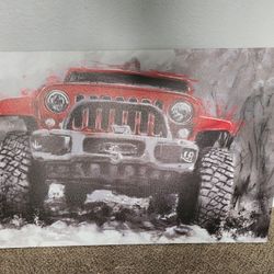 Jeep Picture Framed