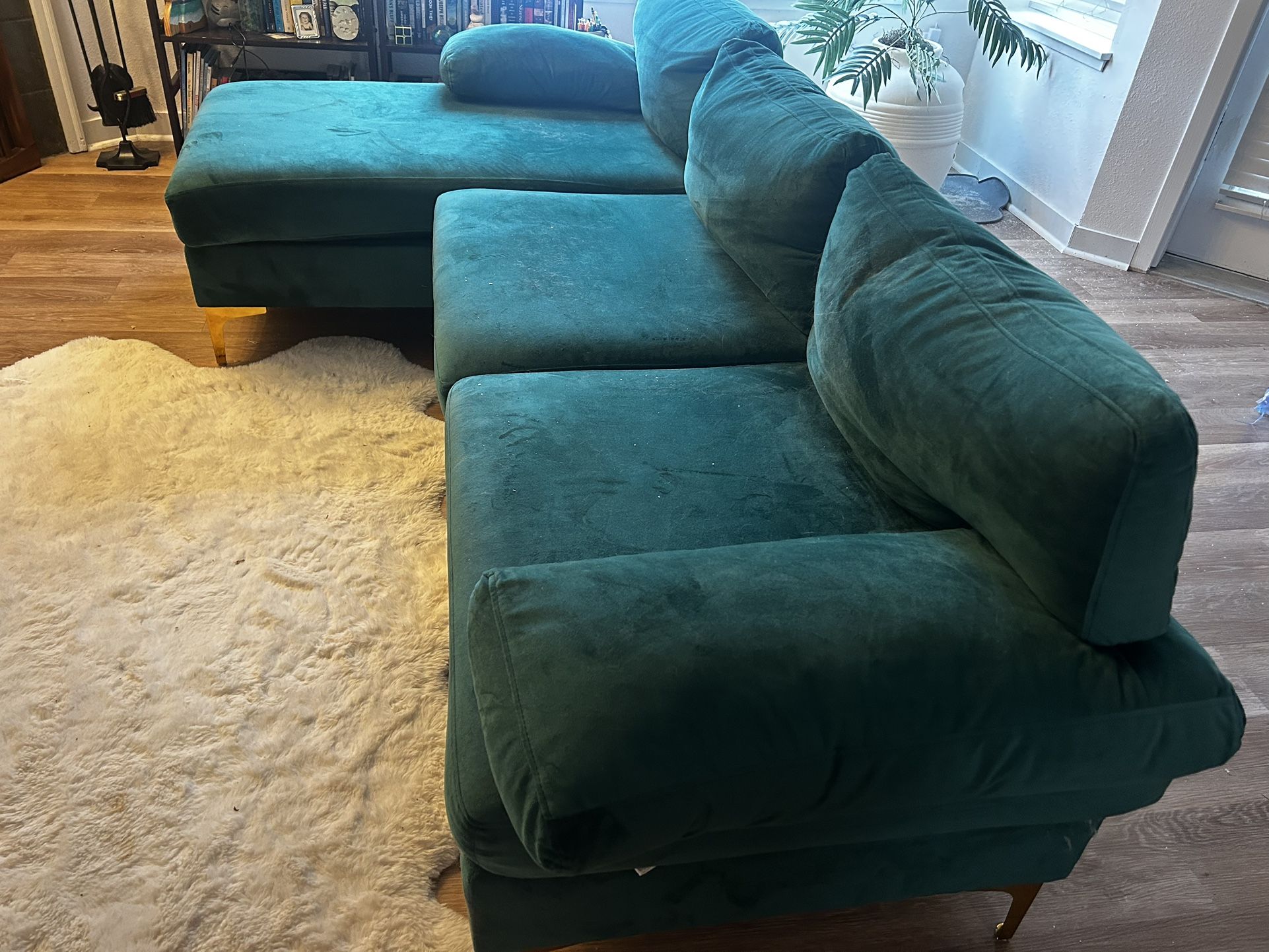 Small Emerald Green Couch
