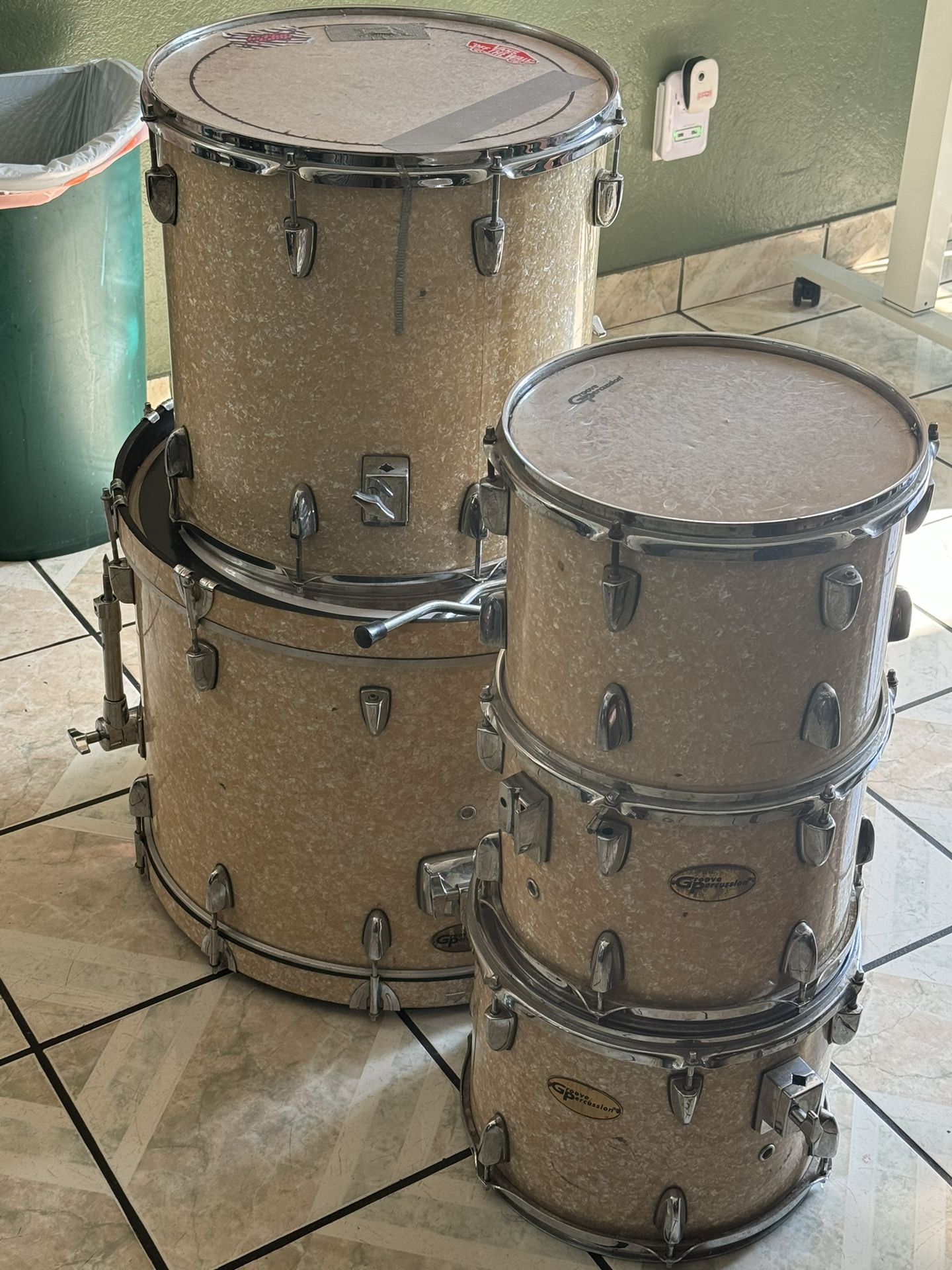Groove Percussion 5 Piece Drums (drums Only)