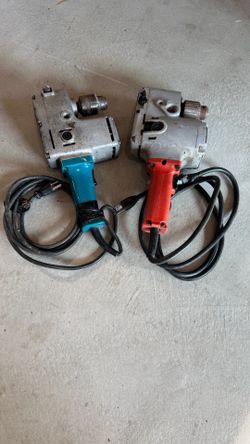 Milwaukee Hole Hawg + Makita Angle Drill Electrician Hole Hawg Lot