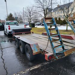 16"ft by 8 ftequipment hauler with heavy duty winch