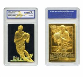 RARE* Graded Gem Mint 10 - KOBE BRYANT 1996 Skybox 23K Black Gold ROOKIE Card RC
