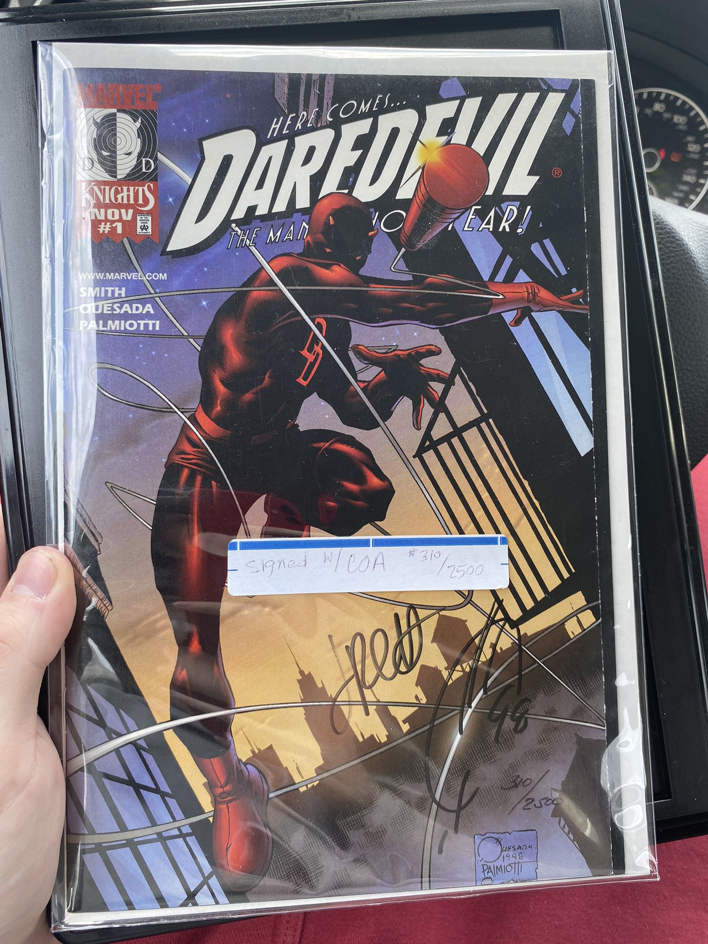 1998 Daredevil Comic Signed