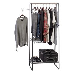 Metal Garment Rack Clothes Rack, Black