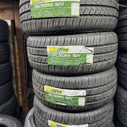 SET OF FOUR NEW TIRES 195/50/15 TBB TIRES INCLUDING MOUNT AND BALANCE, ASK ME FOR ANY SIZE AND BRAND