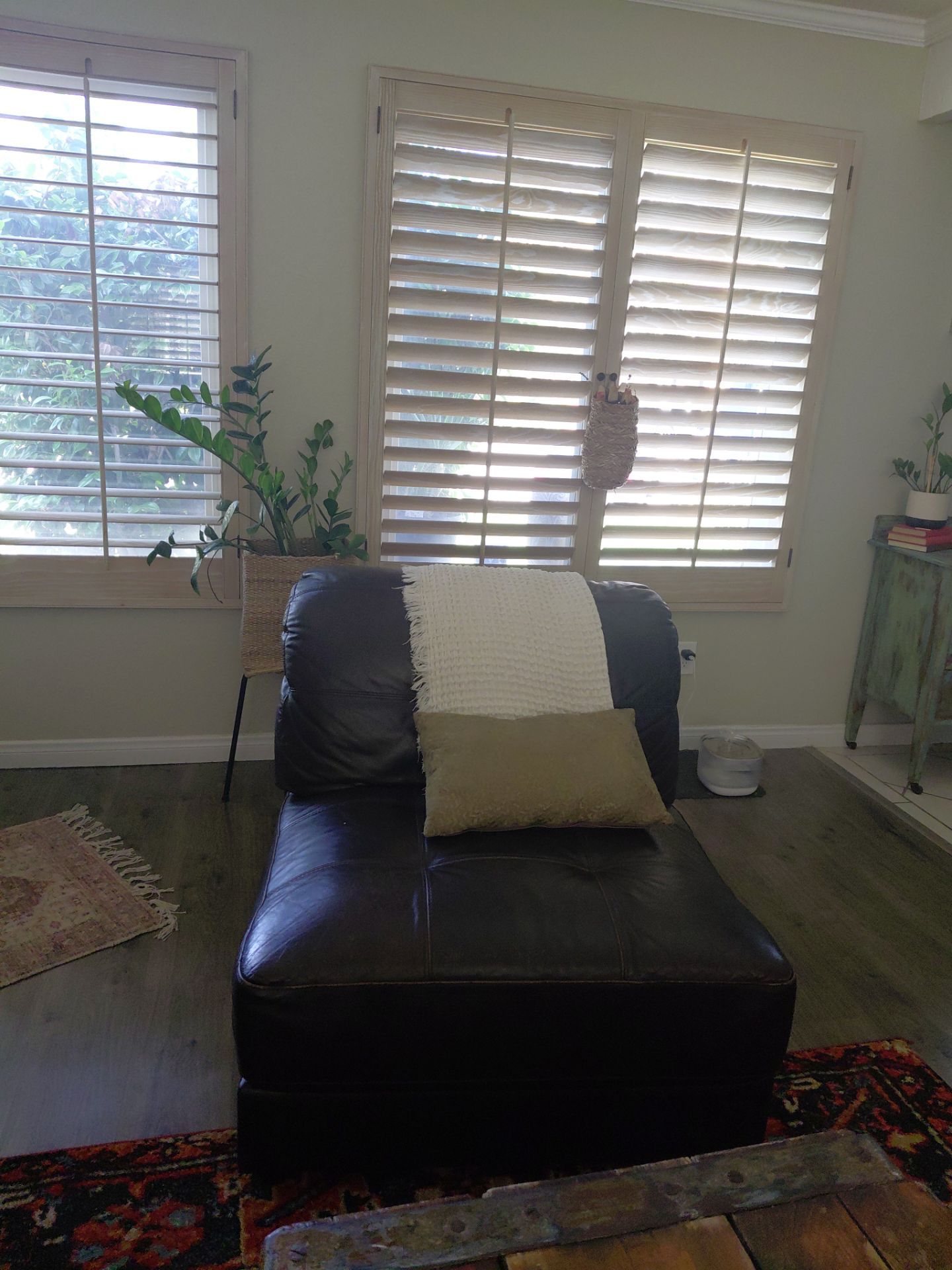 Leather couch and chair