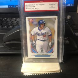 2014 Bowman Corey Seager TP-41 Rookie 1st Graded 10 GEM MINT