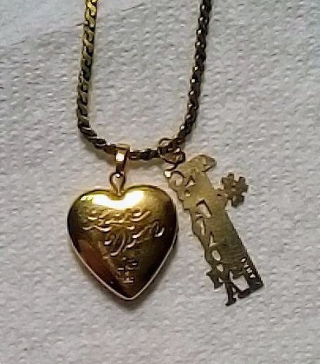 14k Gold Necklace & Locket & Pendent