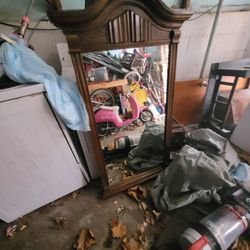 Beautiful Wood Frame Mirror