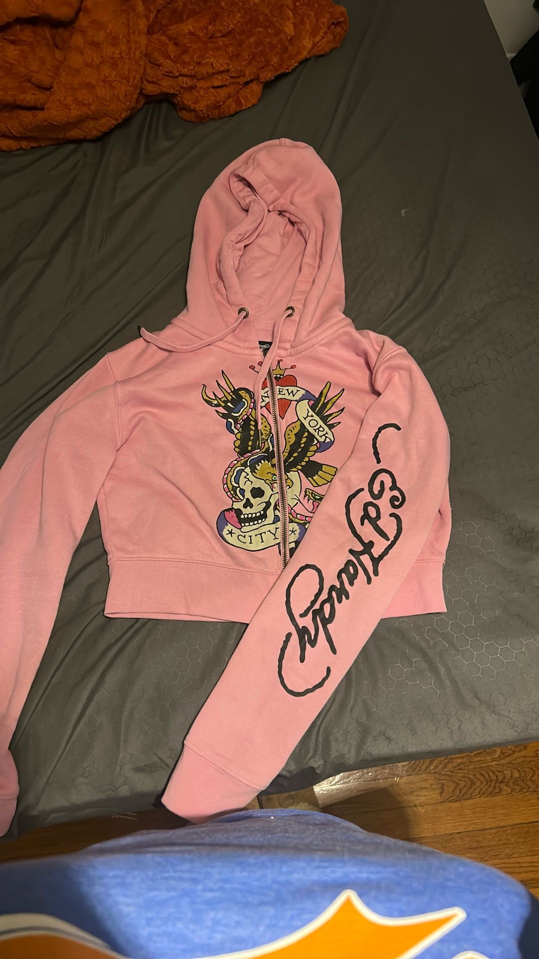Cropped Ed Hardy zip-up