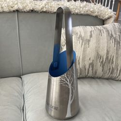 BELVEDERE VODKA COLLECTIBLE SILVER ICE BUCKET WITH REMOVABLE HANDLE TO USE AS TONGS