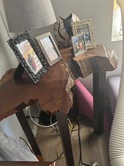 Custom Wood Table With Steel Legs