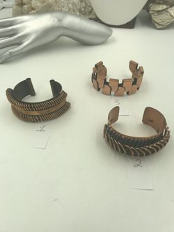 Choice of 1 copper designer Renoir bangle