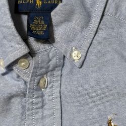 Kids Denim Blue Oxford Shirt, Ralph Lauren