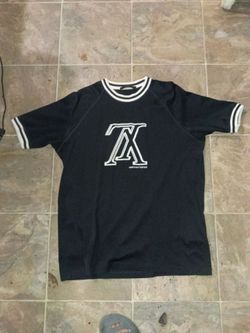 Louis Vuitton 2019 upside down embroidered lv t shirt black size 4L