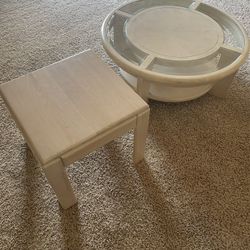 Round Coffee Table & End Table 