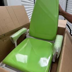 Portable Foldable Dental Patient Chair, Freestanding Patient Chairs with Operating LED Lamp & Tray & Waste Basin,