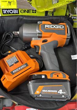 Ridgid 18v cordless 1/2in impact wrench kit