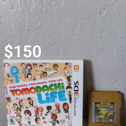 Tomodachi Life (3DS, 2014) and Pokémon Gold Game Boy Games