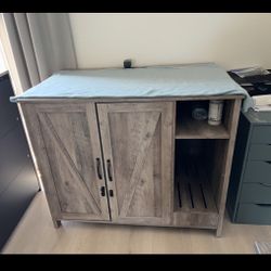 Hidden Litter Box Cabinet – Litter-Robot (not Included) Enclosure w/ Power + Storage