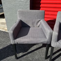 IKEA DINING CHAIRS/ SET OF 4/ grey cover/ DELIVERY NEGOTIABLE